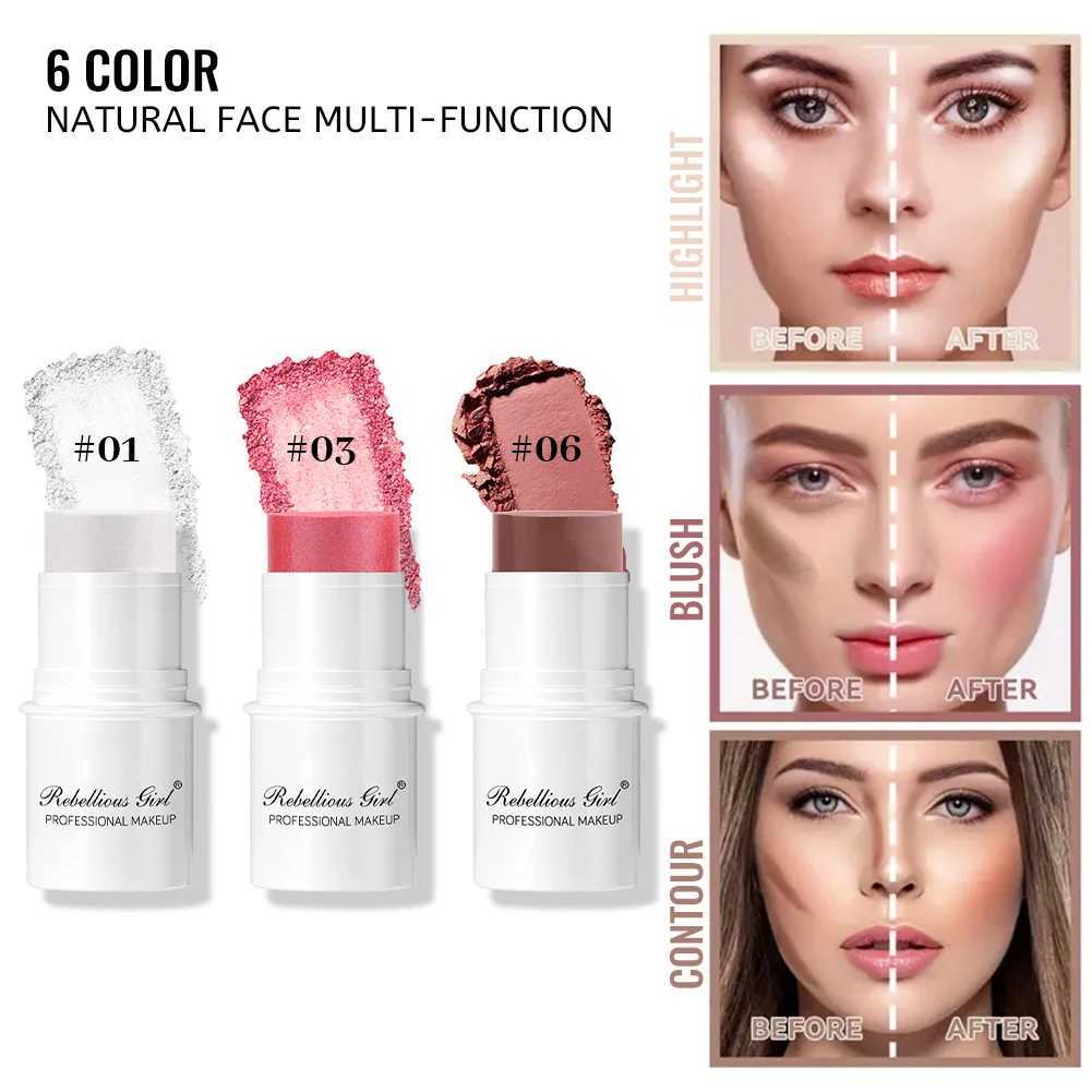 Matte Glitter Face Ber Stick high gloss Cheek Eye B Highlighter Contour Stick Rouge B Stick cosmetics Female MakeupW250220