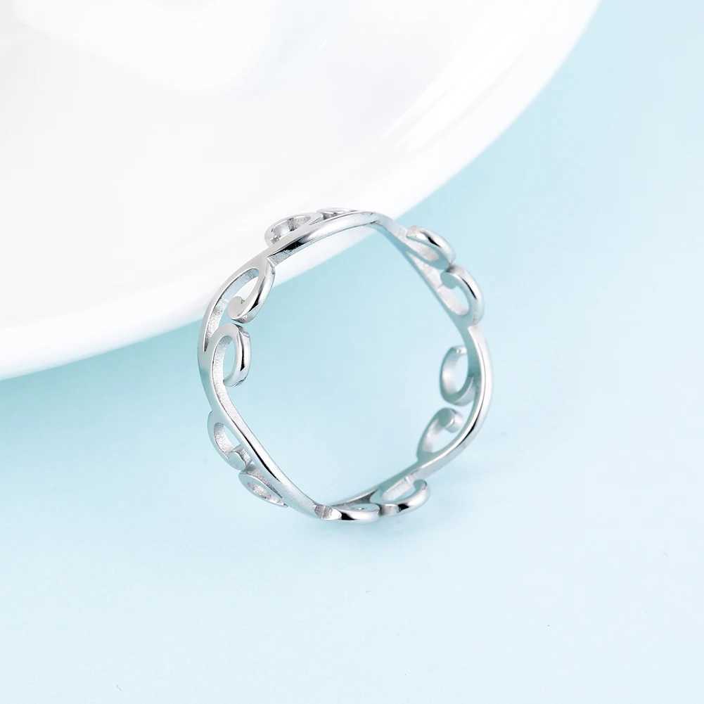 Skyrim Retro Filigree Wreath Text Girl Stainless Steel Rantic Rose Gold Casual Ring Jewelry Anniversary Gift X250220