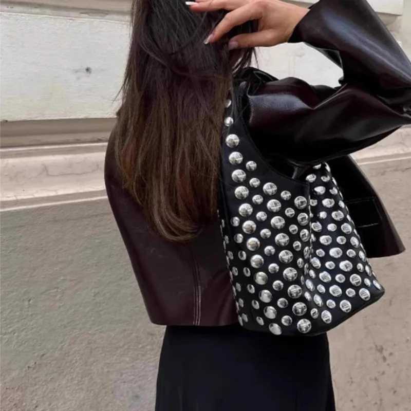 Fashion Buckets Bag Designer Women Handbags Luxury Pu Leather Shoulder Bags Retro Y2K Underarm Bag 2025 Y250218