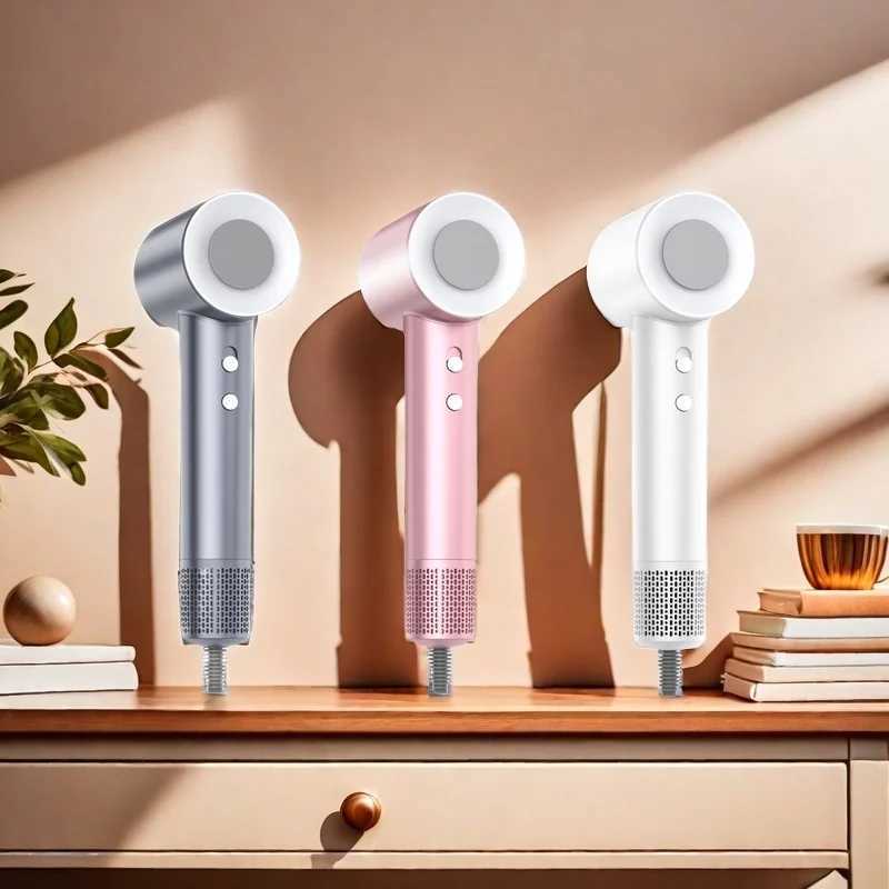 Mini high-speed hair dryer with screen display portable suitable for fast drying at home negative ion brushless mini hair dryer W250220
