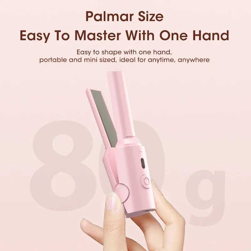 Wireless Professional hair straightener curling iron comb quick heating negative ion hair straightener comb suitable for family travel womens styling 