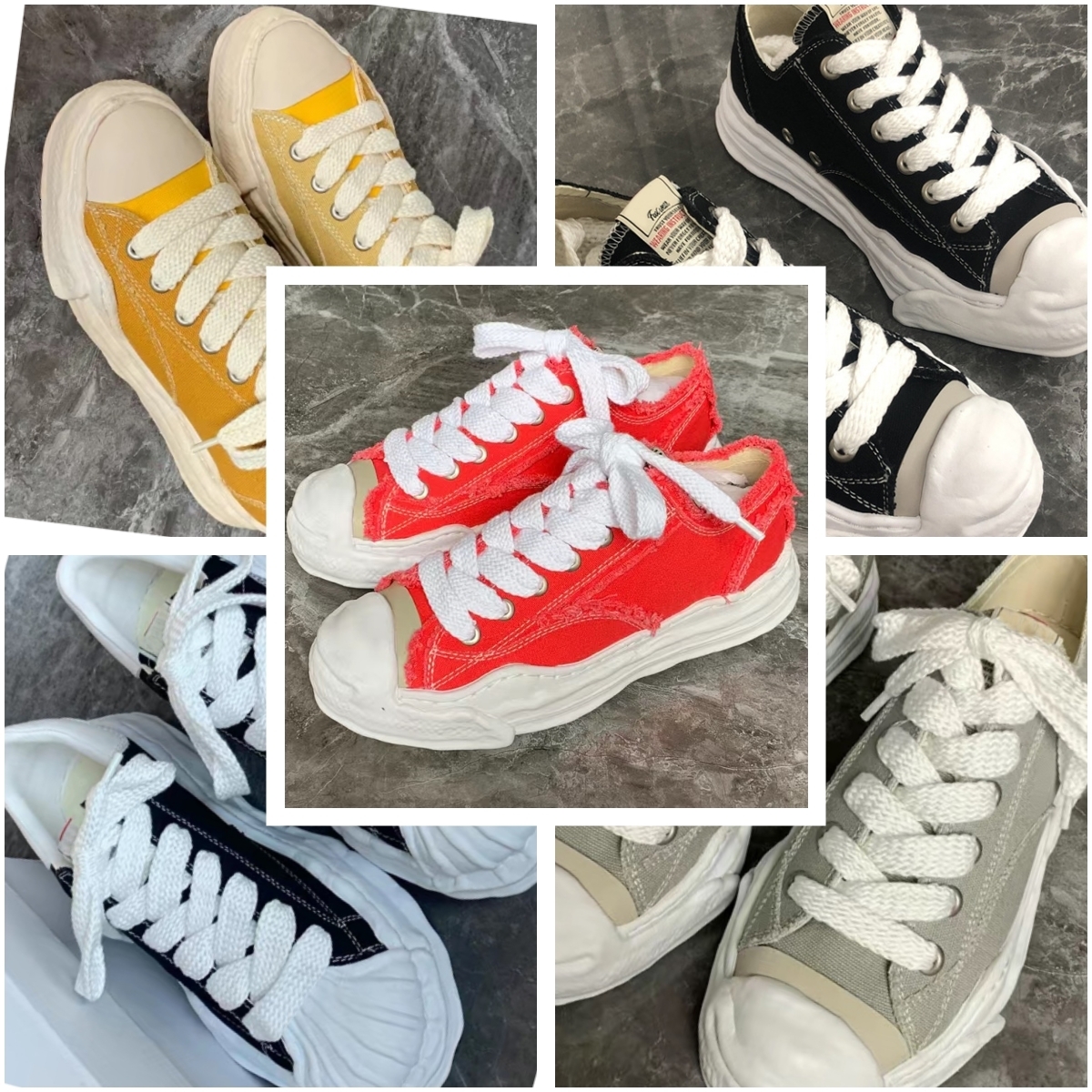 Designer Peterson OG Sole Canvas Mastermind Blakey Shoes Mihara Men Women New Casual Dissoed Low Natural Hank Blue Purple Green Black Sneakers