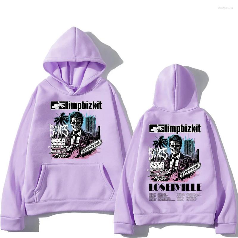Men's Hoodies Limp Bizkit Pullovers UK And Europe Tour Graphic Printing Sweatshirts Men Women Oversized Clothing High Street Casual