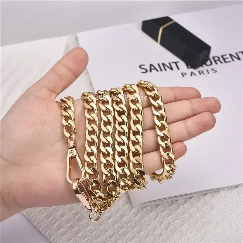 Metal Aluminum Bag Chain Replacement Parts Accessories For HandWoven Shoulder Handbag DIY Handmade Detachable Straps 250213