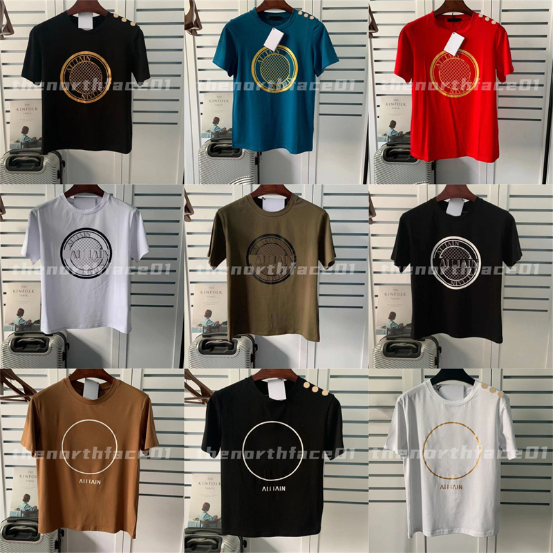 Summer Mens T-shirt Designer T-shirt Clothing Black and White Coin Design Womens Casual Top Cotton Short Sleeve Trendy Clothing Asian Size S-2XL