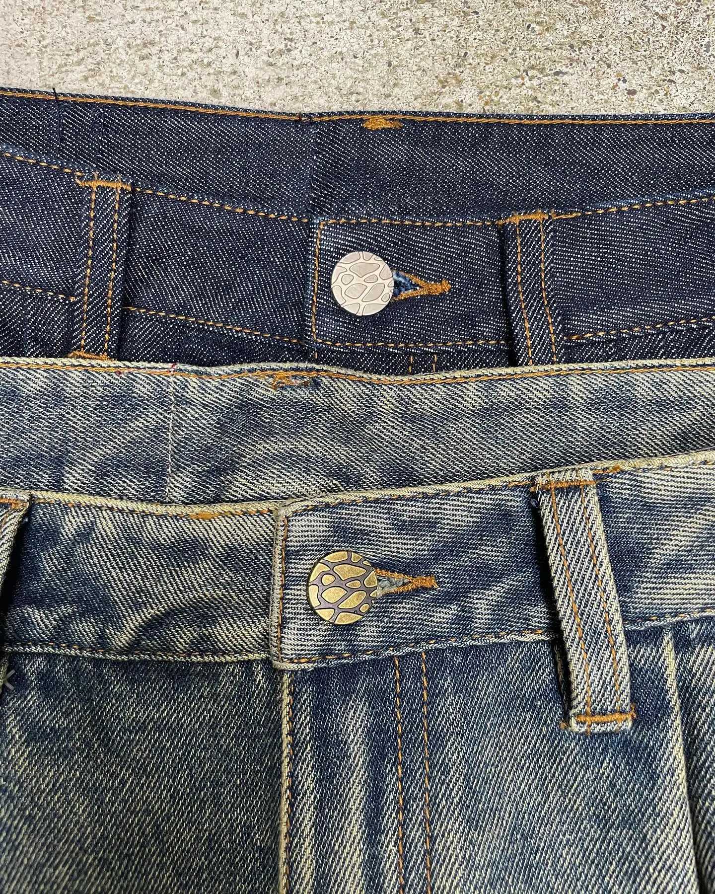 Punk Gothic style new ultra wide leg denim pants with retro hip-hop print pattern Y2k blue pocket jeans for mens floor mop jeans X250220