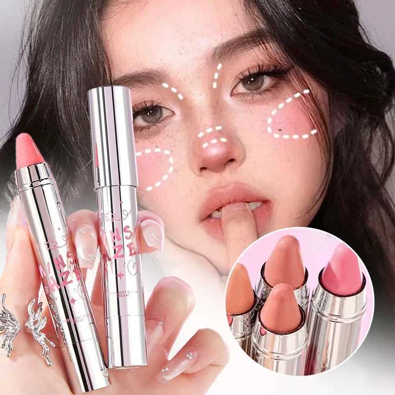 Smear Ber Stick Cream Orange Red Face Shadow Powder Facial Outline B Cream Crayon Pink Tone eye shadow Ber MakeupW250220
