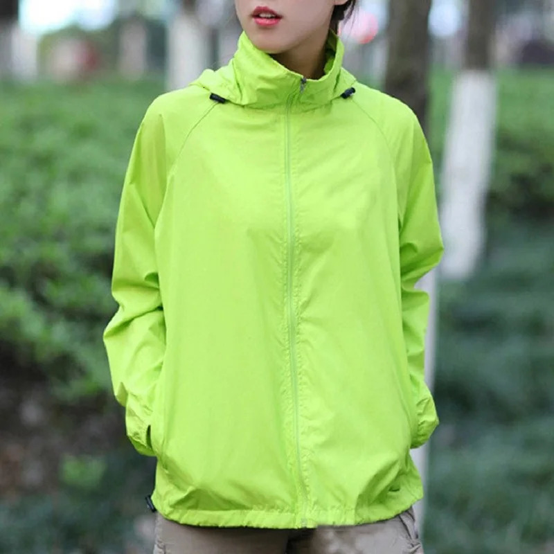 Men Women Quick Dry Hiking Jackets Waterproof Sun-Protective Outdoor Sports Coats Skin Male Female Windbreaker RW188 250219