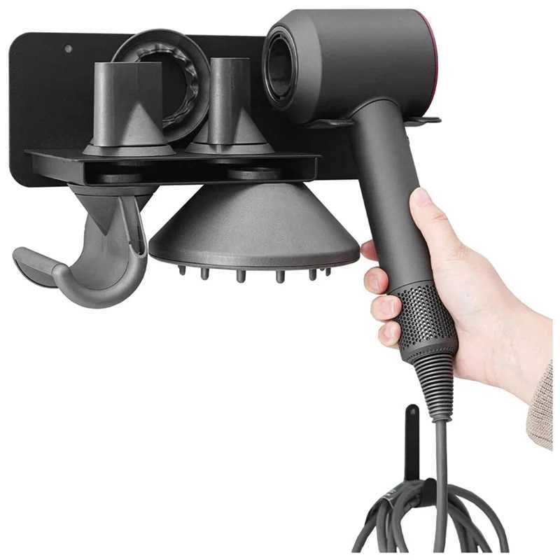 Popular Hair Dryer Holder Wall Mounted Bathroom Blow Dryer Holder Storage Rack for Hair Dryer W250220