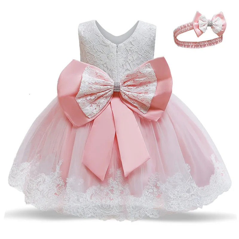 Baby Girl Lace Dresses Infant Flower Wedding Dress Elegant Princess Party Tutu Toddler Kid Birthday Baptism Formal Gala Clothing 250220