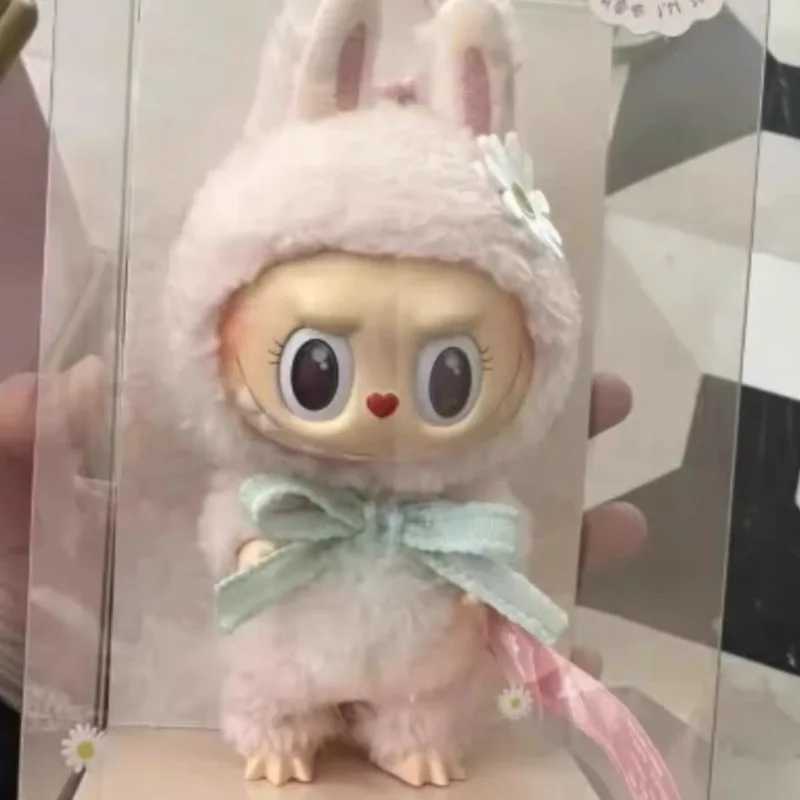 14cm 1 1 Labubu Mokoko 1st Spring Flower Sweetheart Vinyl Doll Kawaii Cute Pendant Decoration Doll For Kid Girl Holiday GiftT250219