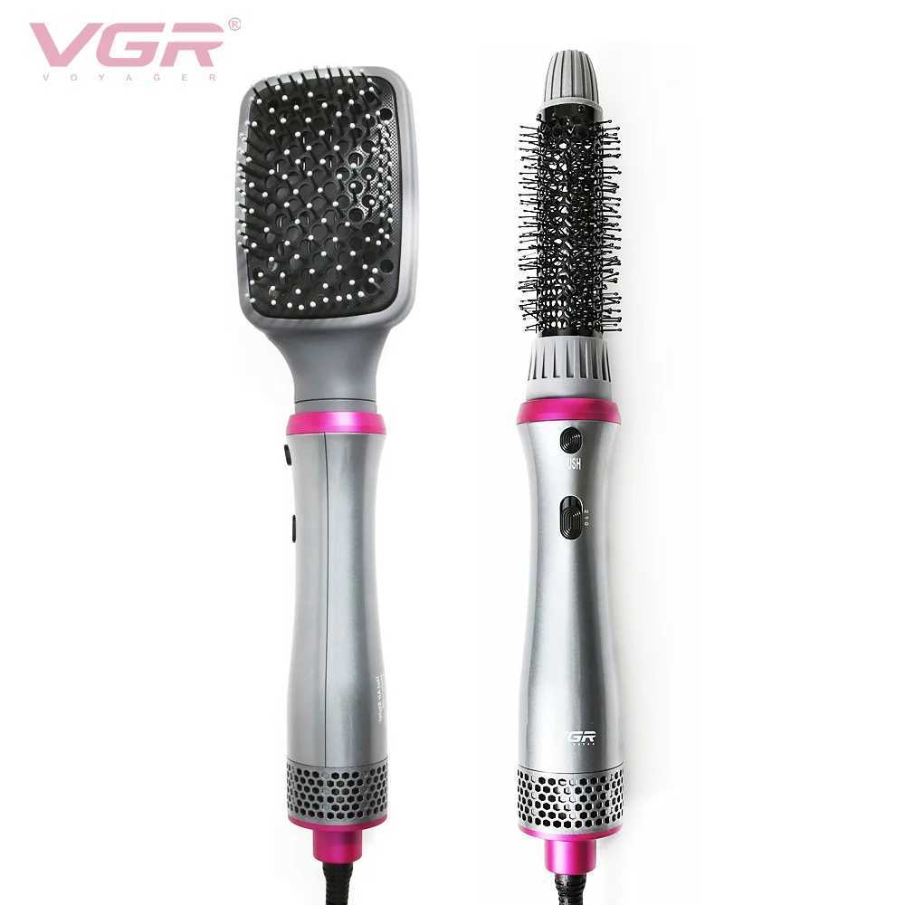 VGR 4 In Hair Dryer Brush One Step Hair Dryers Volumizer Fluffy Hot Air Brush Comb Hair Straightener Curling Wand Styling Tool W250220