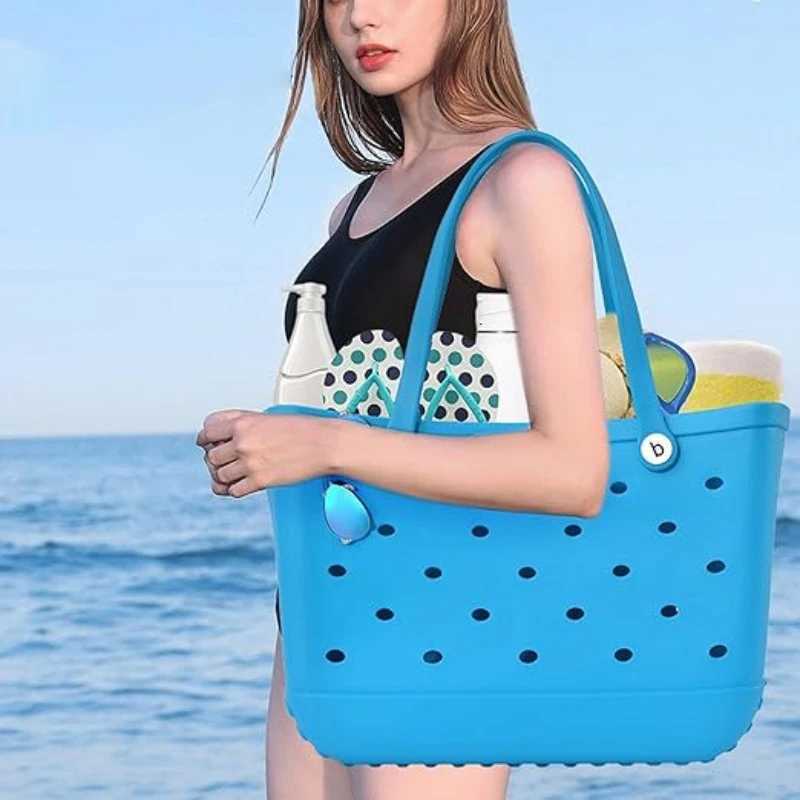 Beach bag for women large capacity travel organizer wallet mobile phone bag casual beach bag fashionable shoulder bag Z250219