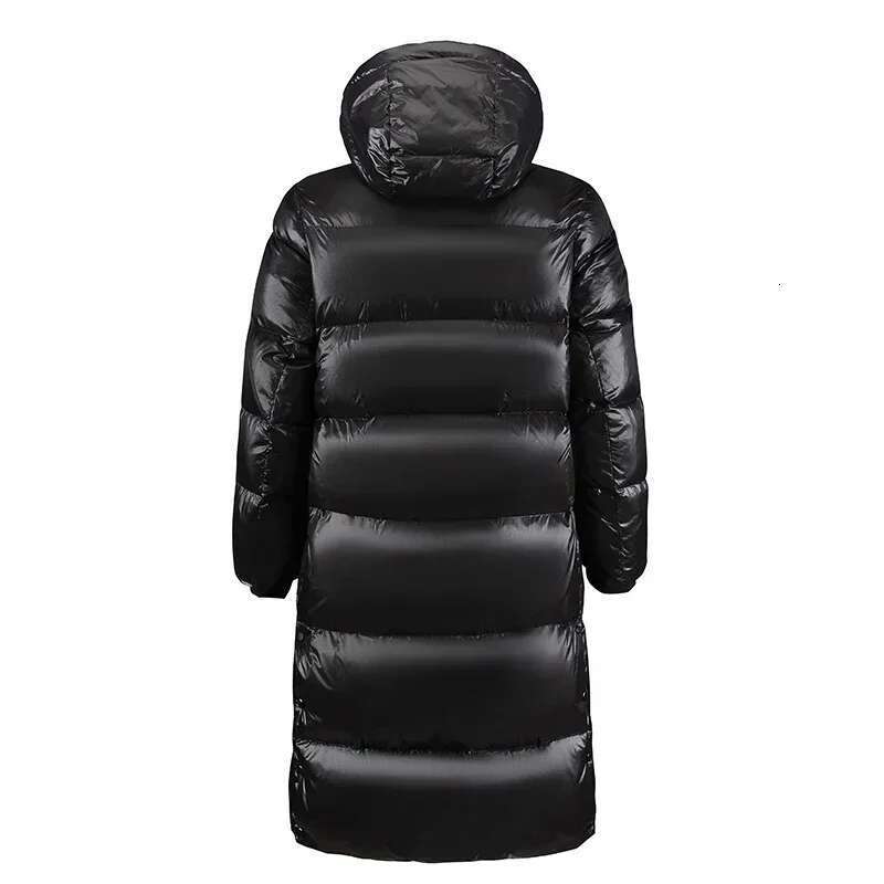 Men's Outerwear Winter Black Gold Jacket Men's Long Brand Glossy Waterproof White Duck Down Warm Parka Short Women Lightweight Hooded Coat