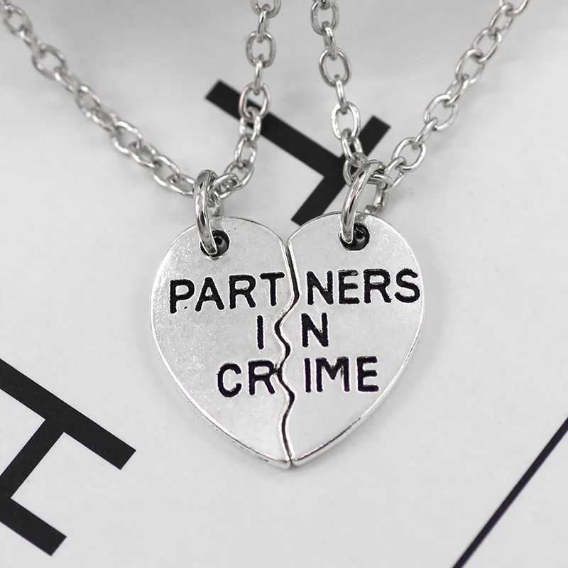 2pcs/set Splicing Necklace Heartbroken Pendant Necklace Men And Women Best Friends BFF Friendship Birtay Jewelry GiftXJ250219
