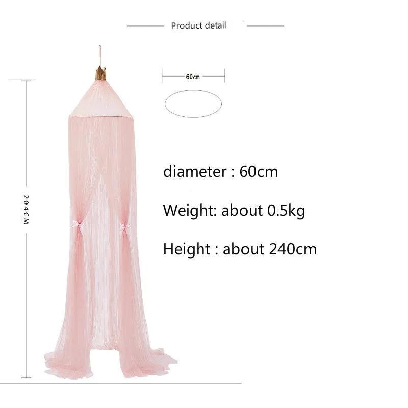 Mosquito Net Bed Curtain Baby Canopy Tent Baby Crib Netting Cot Hung Dome Girl Princess Children Play Tent Kids Room Decoration 250219