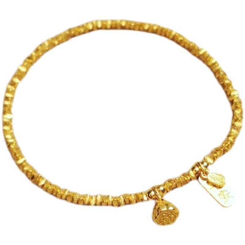 Charm Bracelets Same style broken silver bracelet niche design fashionable and trendy temperament high-end feeling broken gold jewelry for women H2522
