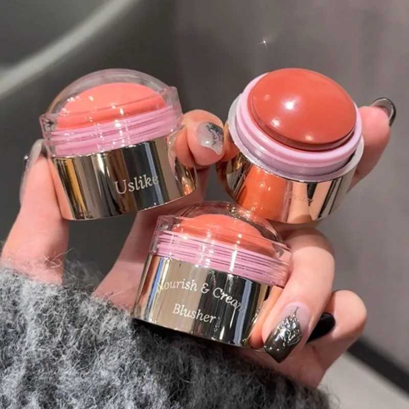 Single color cute Ber stick mud smooth cheeks color tone nude B natural matte pink purple rose face rubber Korean makeupW250220