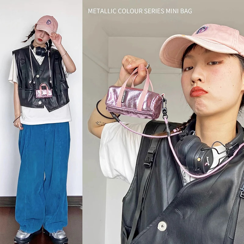 Korean Fashion Female Casual Zipper Crossbody Pouch Simple Crossbody Shoulder Bag Women Handbags Mini Purse Shoulder Bag 250214