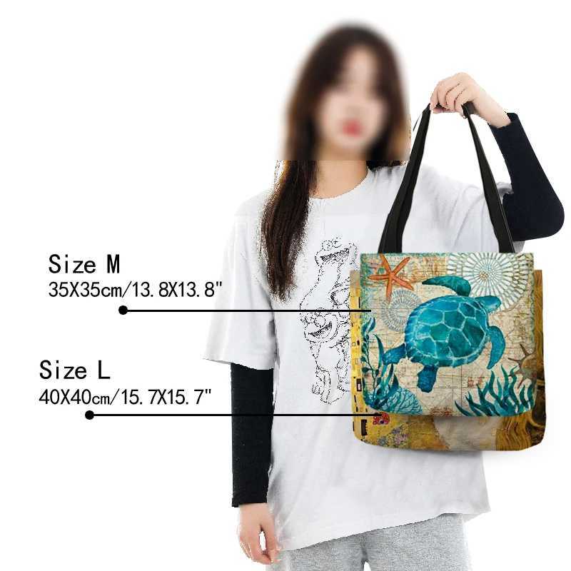 Oil Painting Mountain Forest Printing Causal Tote Bag Shopper Shopping Handbag Women Ladies Leisure Shoulder Bag Beach Outdoor Z250219