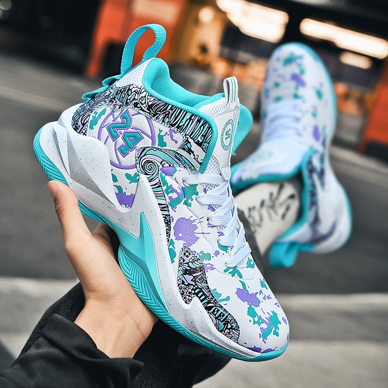 Basketball shoes Spring and autumn new sports shoes men's trend casual couples breathable youth running men's shoes 35-45