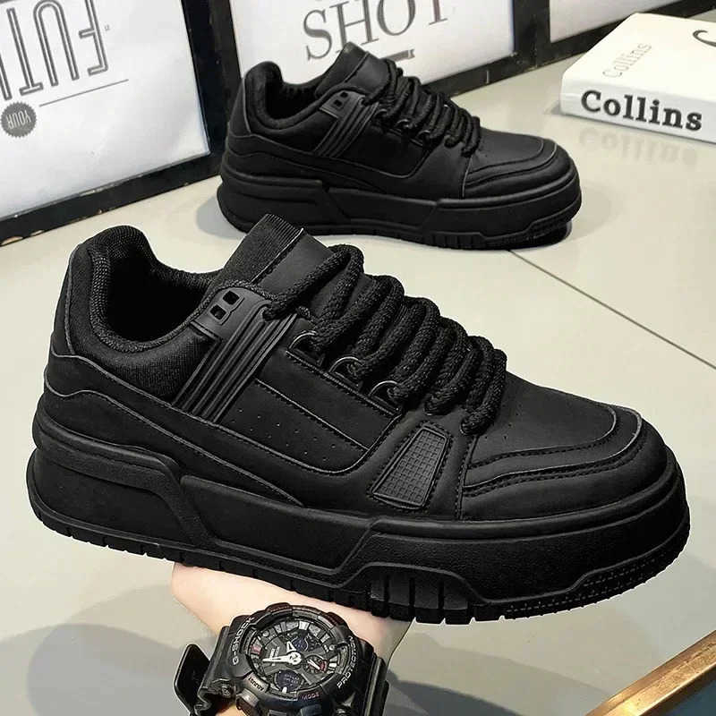 Brand Mens Sneakers Fion Platform Casual Shoe Skateboard Shoes for Men Lace Up Sports Shoes White Black Tenis Shoes Z250220