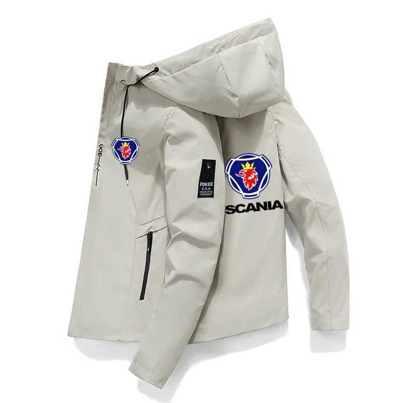 Mens Hooded Jacket 2024 New Spring and Autumn Brand Mens Windbreaker Fashion Casual Zipper Hooded Jacket Mens Slim Fit Jacket W2502119