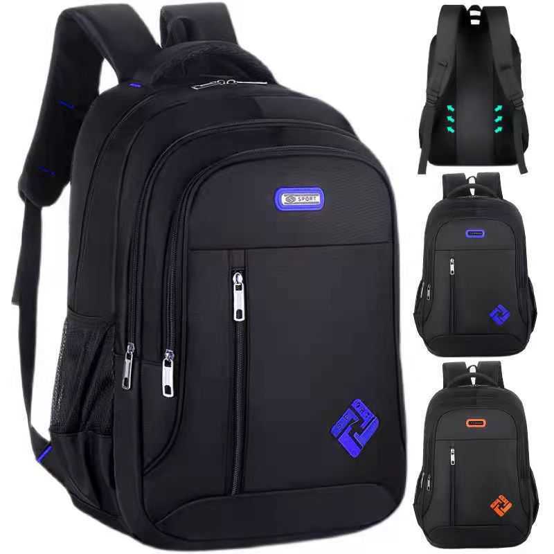 Korean Version Mens Schoolbag Capacity Junior High School Fashion Business Computer Day Backpack Travel Bag 241225
