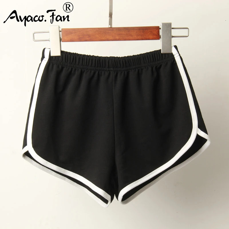 Sports Shorts Women Summer Candy Color Anti Emptied Skinny Shorts Casual Lady Elastic Waist Beach Correndo Short Pants 250214