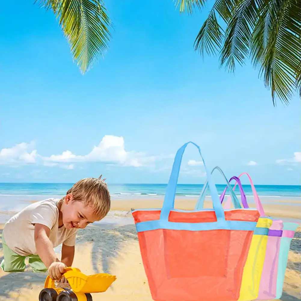 Beach Bag Hollow Mesh Drainage Quick Dry Dorm Shower Caddy Bathroom Shampoo Body Wash Baby Toys Stoarge Bag Travel Toiletry Bag Z250219