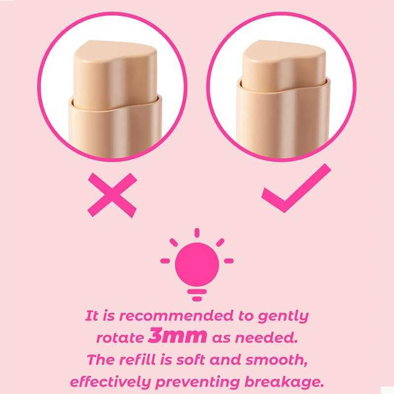 Heart-shaped Pocket B Cream Sticks Natural Eyeshadow Brighten Lip Tint Cheek Shading Cute Purple Rouge Ber Korean MakeupW250220