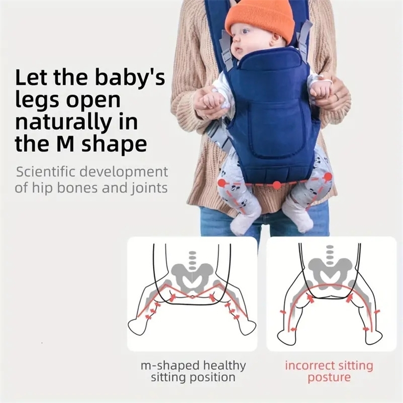 Baby Backpack Breathable Front 4 in 1 Infant Comfortable Sling Backpack Pouch Wrap Baby Kangaroo 250219