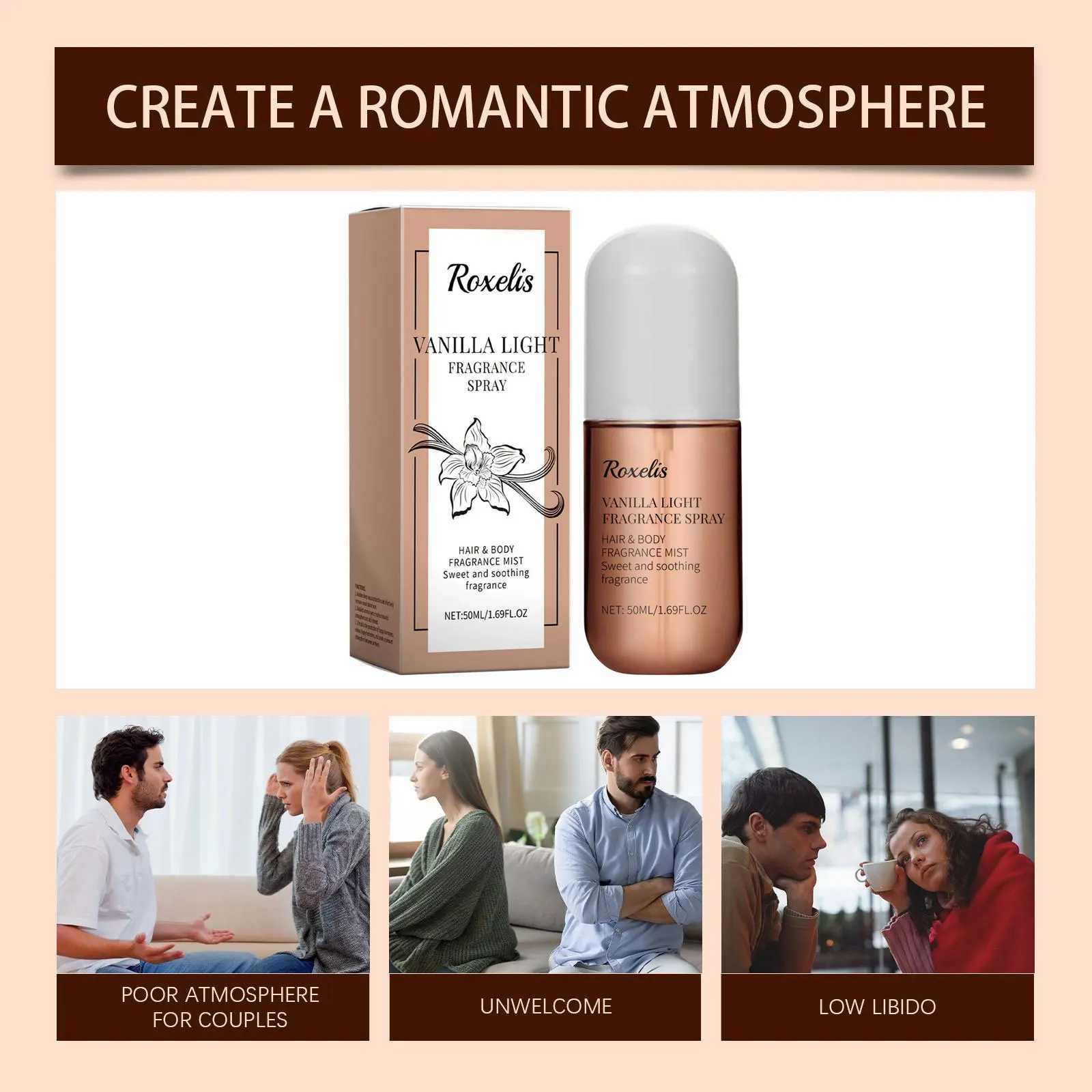 Vanilla Light Fragrance Spray Long Lasting Plant Scent Easy Carry Floral Pheromone Attract Men Date Flirting Gifts Women PerfumeXJ250220
