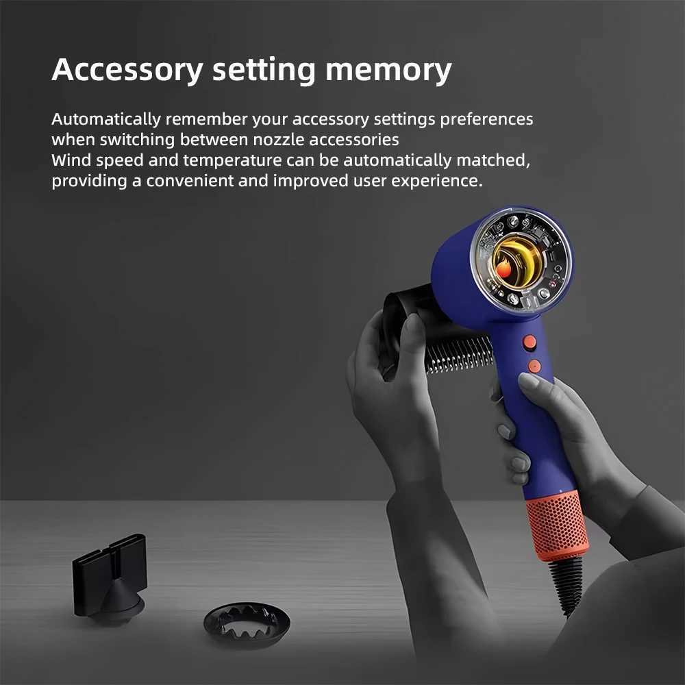 Leafless hairdryer with negative ion hair care high power for quick drying home use with constant temperature control. W250220