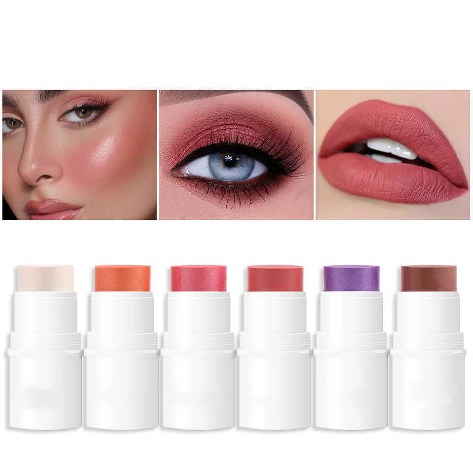 6-color lazy high-gloss repairing red rouge lescent b cream b stick monochrome matte bW250220