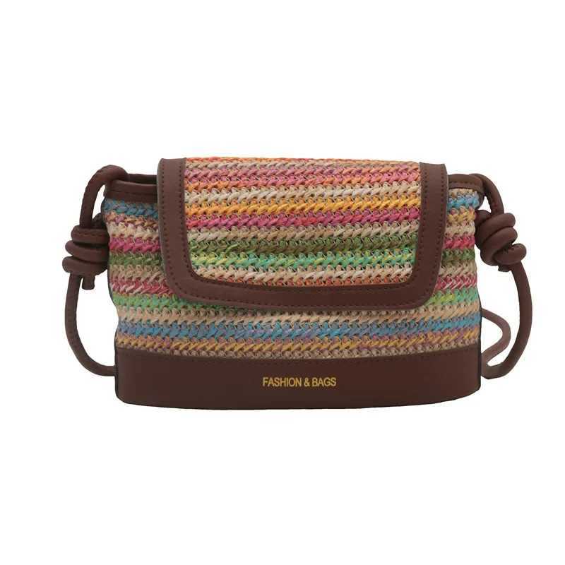 Straw small handbag womens fashion women shoulder messenger bag Z250219