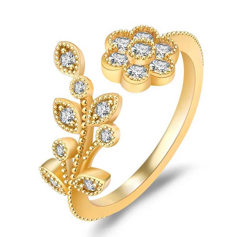 Luxury Diamonds Tree Wedding Rings for Wen Fashion Engagement Jewelry White Diamonds Open Adjustable Finger Ring X250220