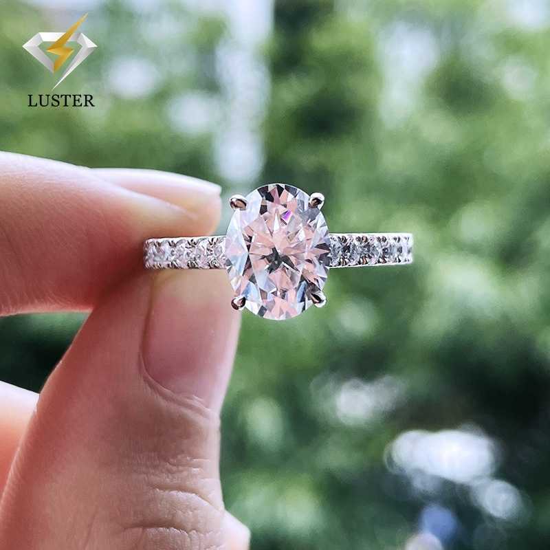 Luster Oval Cut Moissanite With Certificate 2ct Vvs Moissanite Diamond Wedding Ring