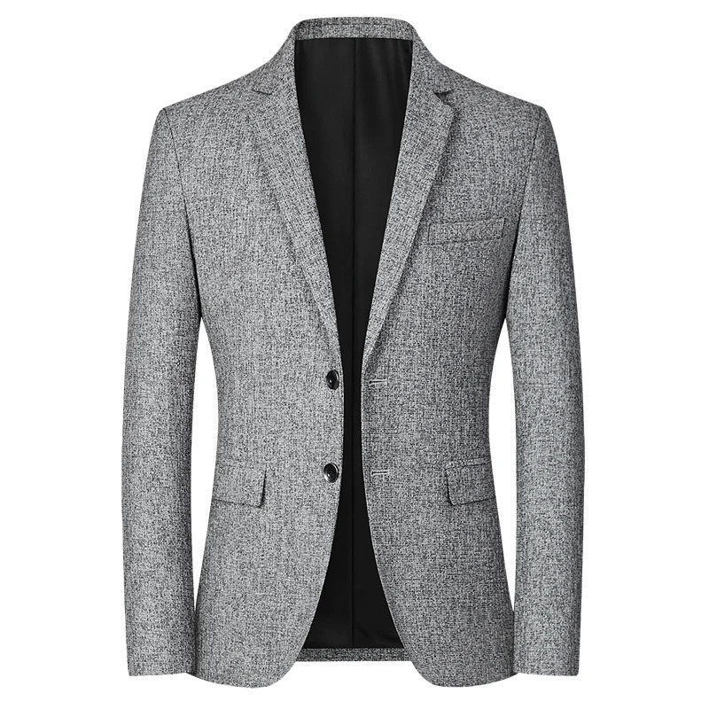 Black Mens Business Suit Jackets Fashionable Slim Men Coats Costume Men Single Breasted V Neck Blazer Male 250220