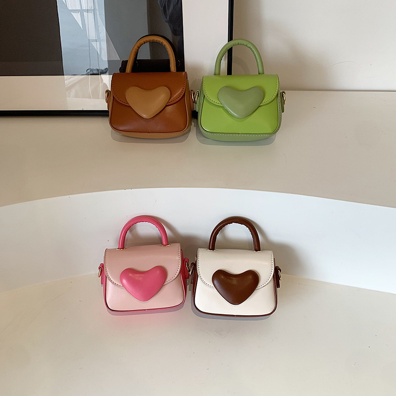 Love Handheld for Women 2025 New Fashionable Children's Crossbody Sweet and Simple Mini Small Square Bag #swissmilitary