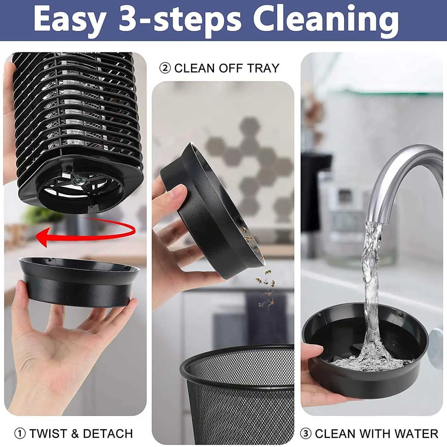 New Arrival Electric Bug Zapper Bug Zapper Indoor and Outdoor Fly Zapper with Blue Lights Mosquito Lamp for Garden PatioUS Plug Z250220