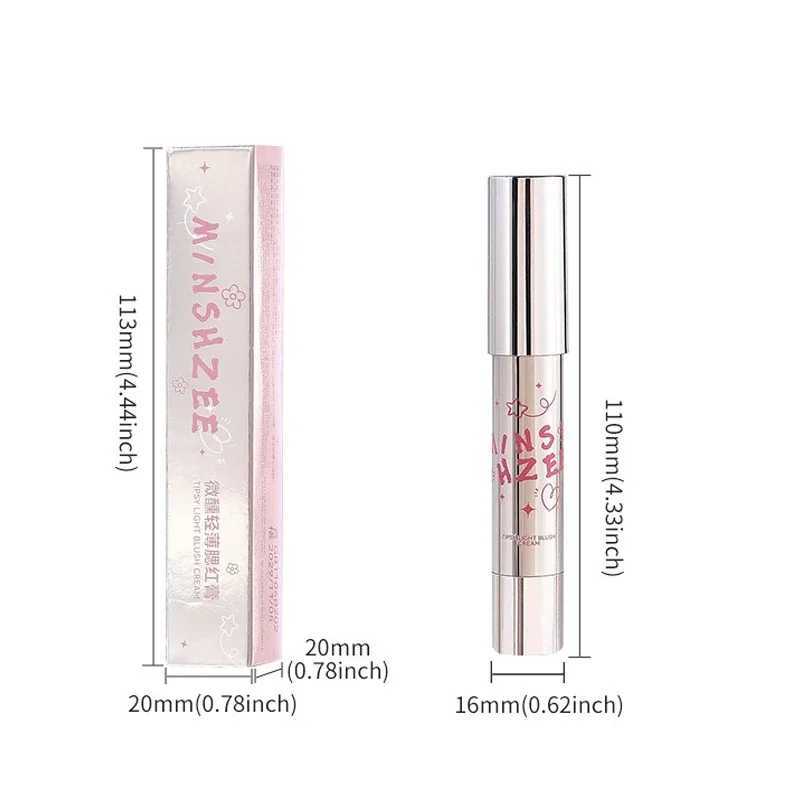Natural Cheek B Stick Moisturizing Ber Balm Waterproof Stick Peach Nourish Contour Eyeshadow Dual Use Rouge B MakeupW250220