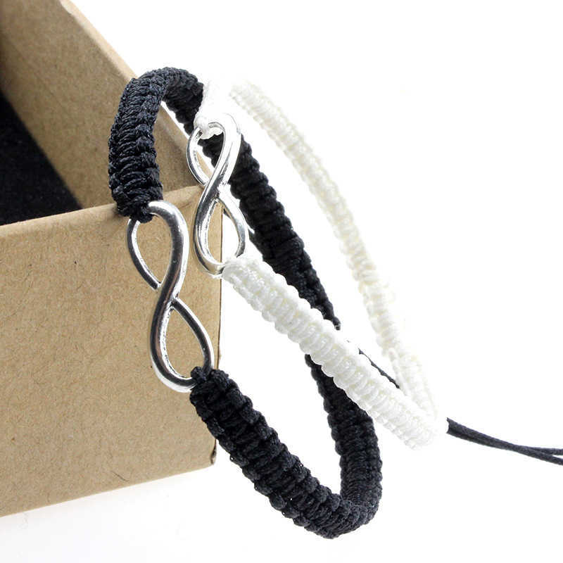 Charm Bracelets 8-character lucky hand rope hand woven bracelet couples best friend gift jewelry bracelet ladies bracelet H25220