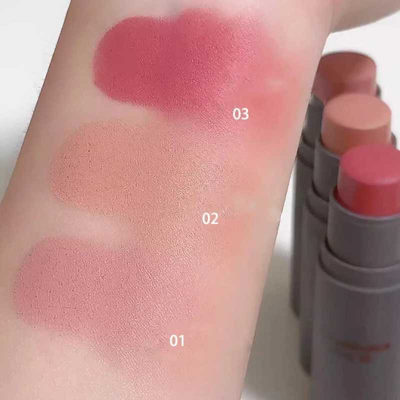 Double-ended B Stick Matte Lipstick Waterproof Brighten Face Contour Shadow Ber Rouge Tint Cheek Korean Makeup CosmeticsW250220