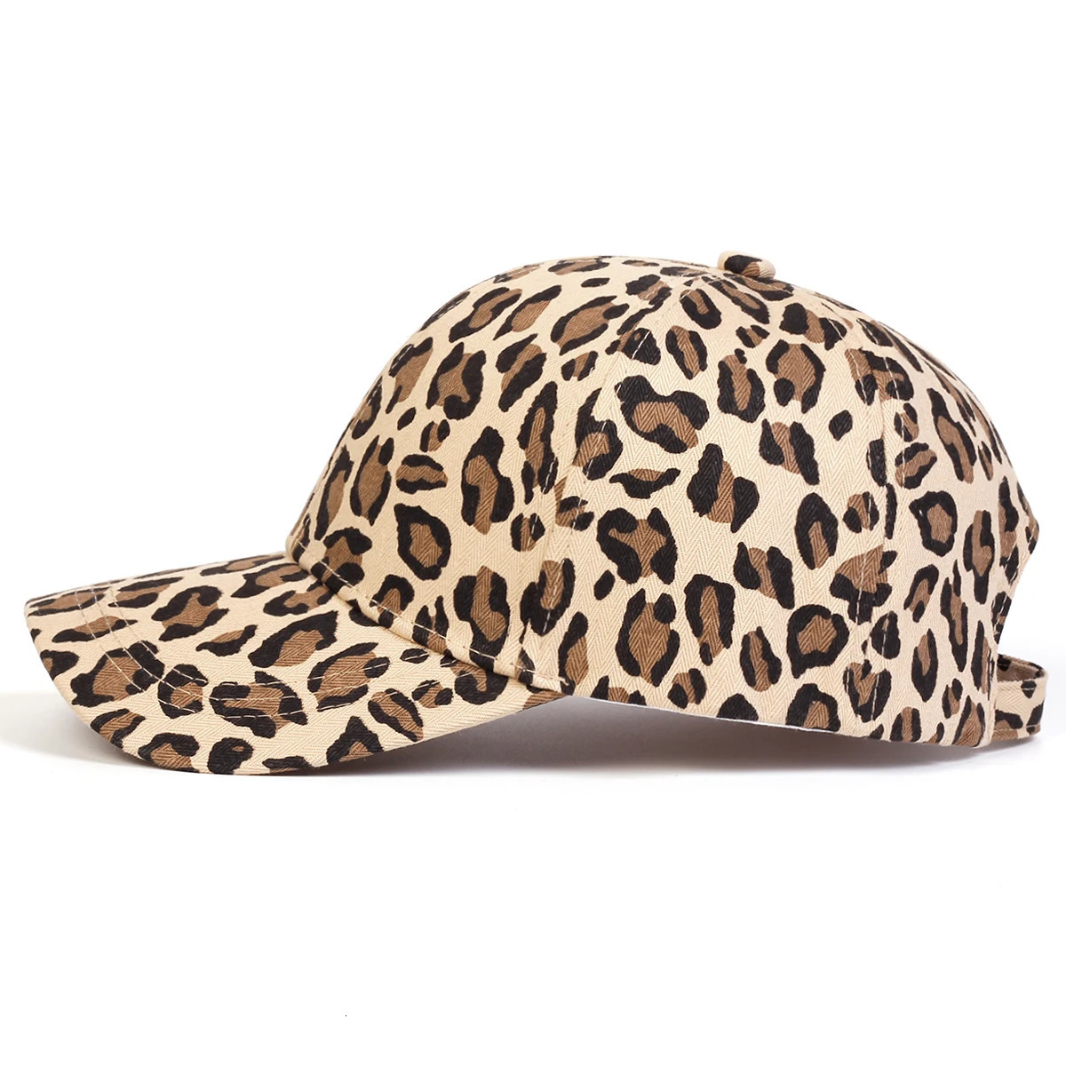 Neutral leopard print baseball cap spring autumn outdoor adjustable casual cap sun protection cap 250214