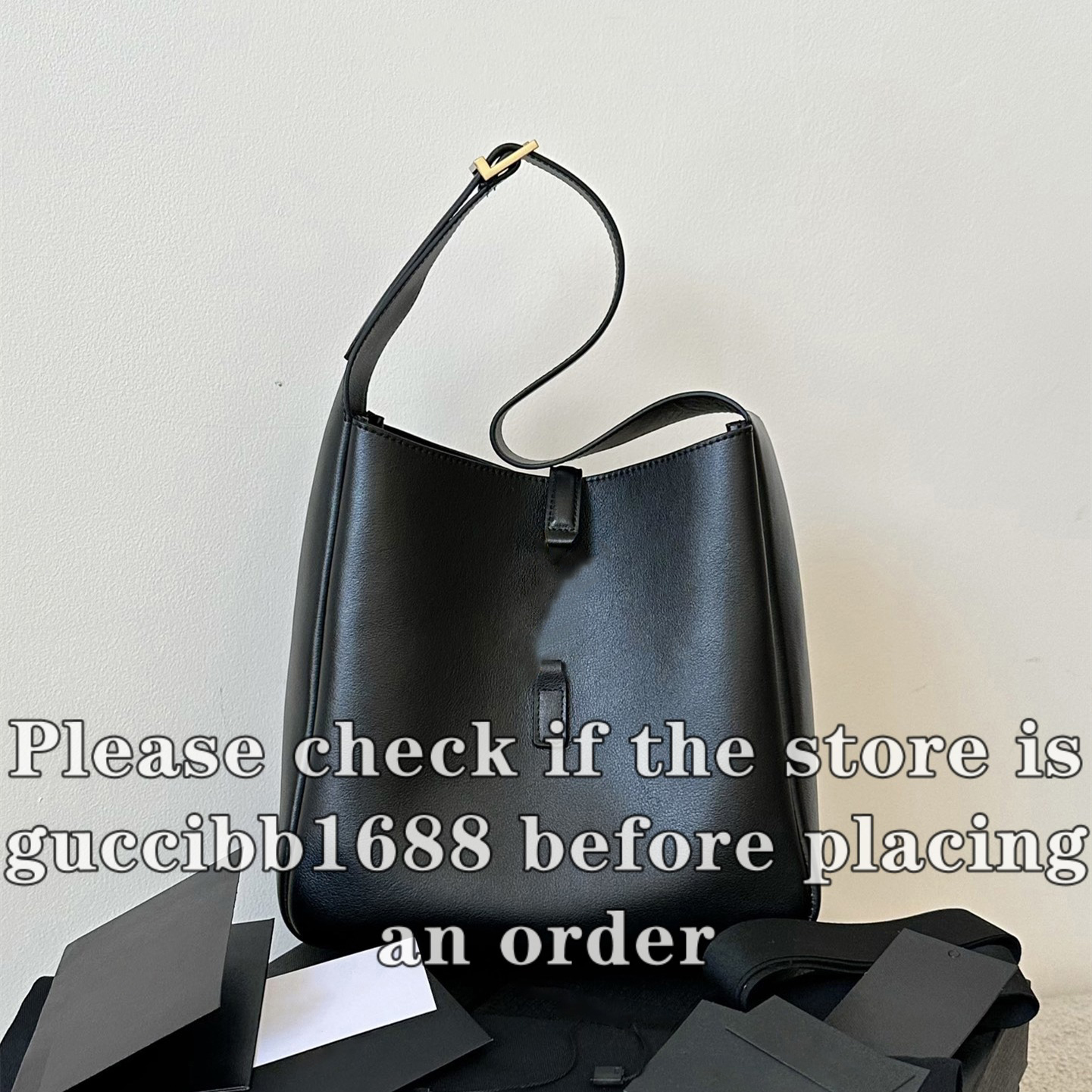 12A Definite Mirror Quality Designer Hobo Bag 23cm Handbags for Women Calfskin Leather Shoulder Bags Black Purse with Box