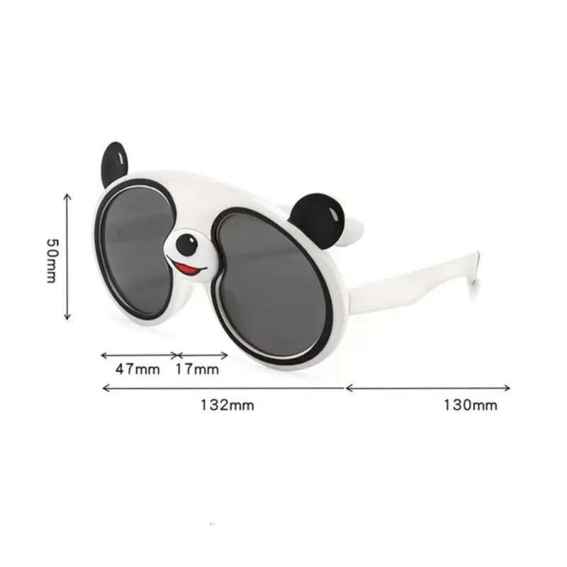 Ddmyshoesvip Kids Boys Girls Funny Panda Sunglasses Cute Cartoon Children S Sun Glasses Silicone Frame Outdoor UV Shades New In