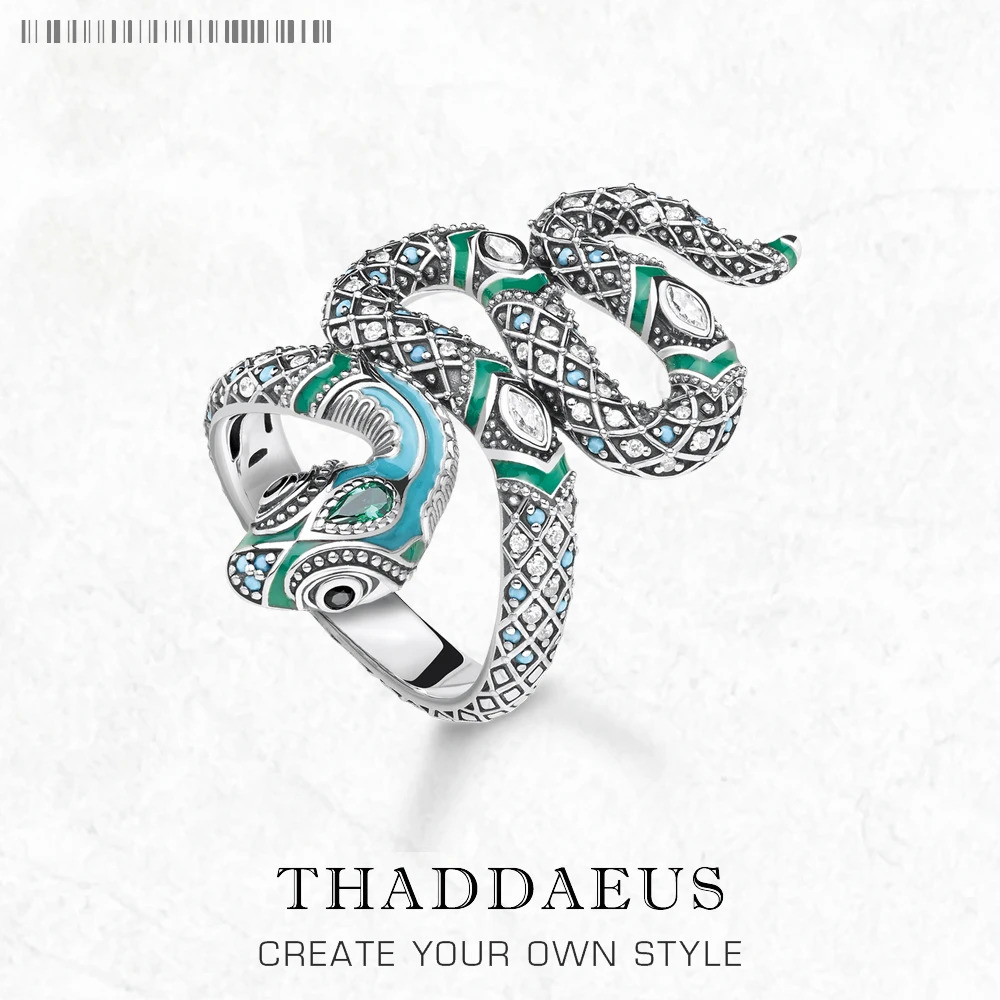 Blue Snake Ring Bohemia Fashion Jewelry For Women 250220