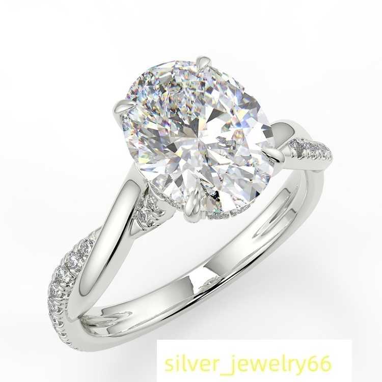18K Solid Gold 2CT Moissanite Diamond Trendy Rings Pawnable Gold Jewelry 18K Ring