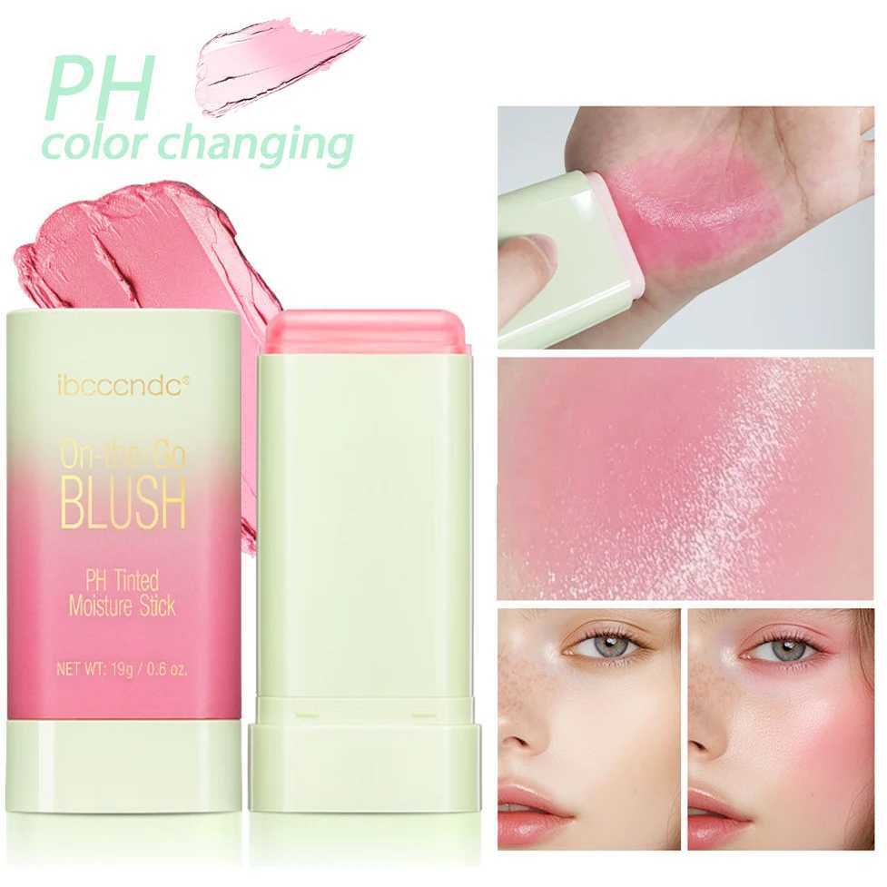 Pink Coral B Stick Multi-function Natural Cheek Lips Tinted Moisturize Waterproof Color Changing Solid Rouge Ber CreamW250220
